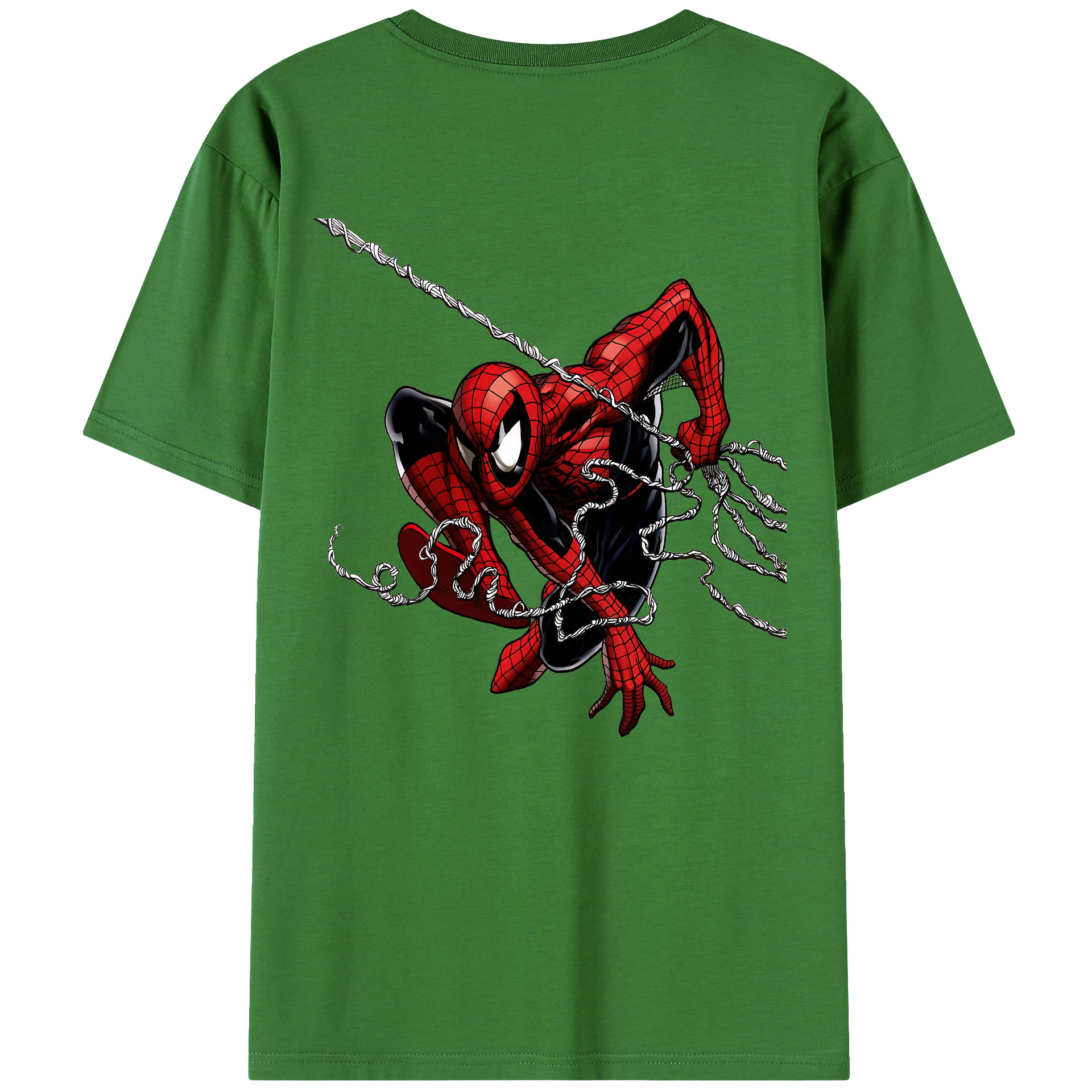 （画像用） Spider Man スパイダーマン レディース半袖Tシャツ(バックプリント)